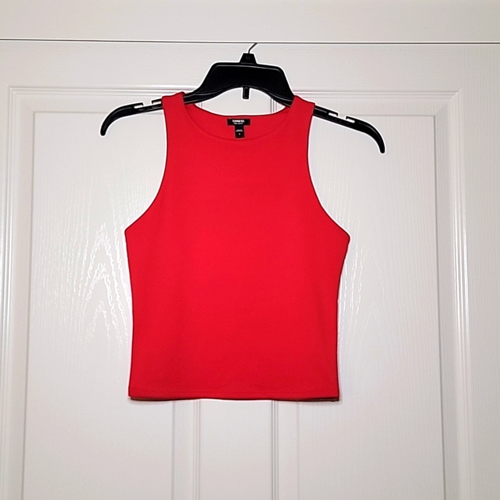 🔥Small Red Express Body Contour High Compression High Neck Cropped Tank Shirt🔥